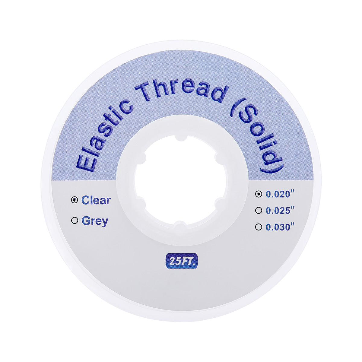 Dental Ortho Elastic Thread Traction Ligature Power Tube Clear 0.020 - pairaydental.com