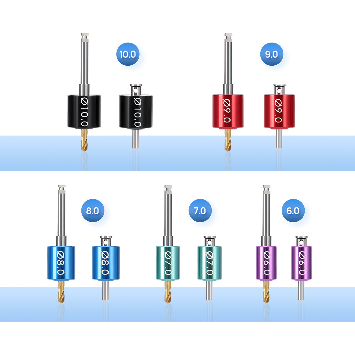 Dental Drill Guide Implant Positioning Spacing Drill Bit Kit - pairaydental.com