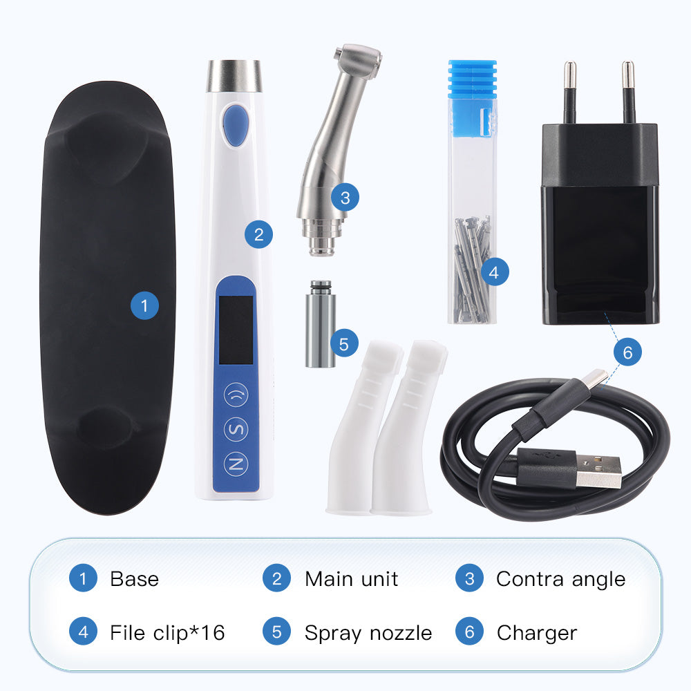 Dental Electric Wireless Universal Implant Driver Kit with Torque Wrench 16pcs Drivers 10-50Ncm 360° Rotating - pairaydental.com