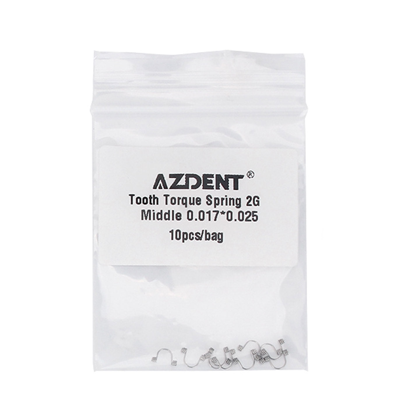 2G Middle Tooth Torque Spring 0.017*0.025 10pcs/Bag - pairaydental.com