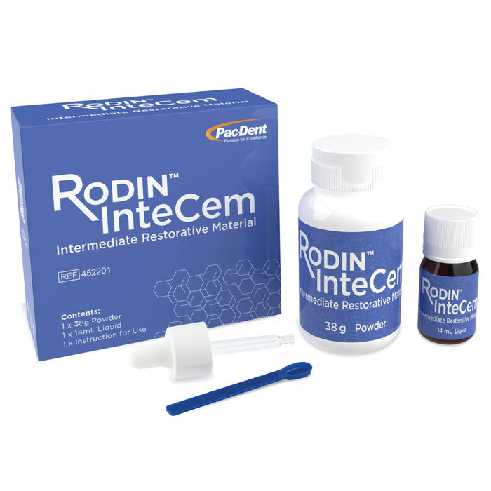 PacDent Rodin InteCem Intermediate Restorative Material 38g Powder + 14ml Liquid - pairaydental.com