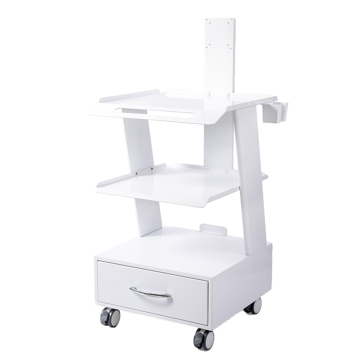 Dental Mobile Rolling Cart K2 Mouth Sweeping Trolley with Socket - pairaydental.com 