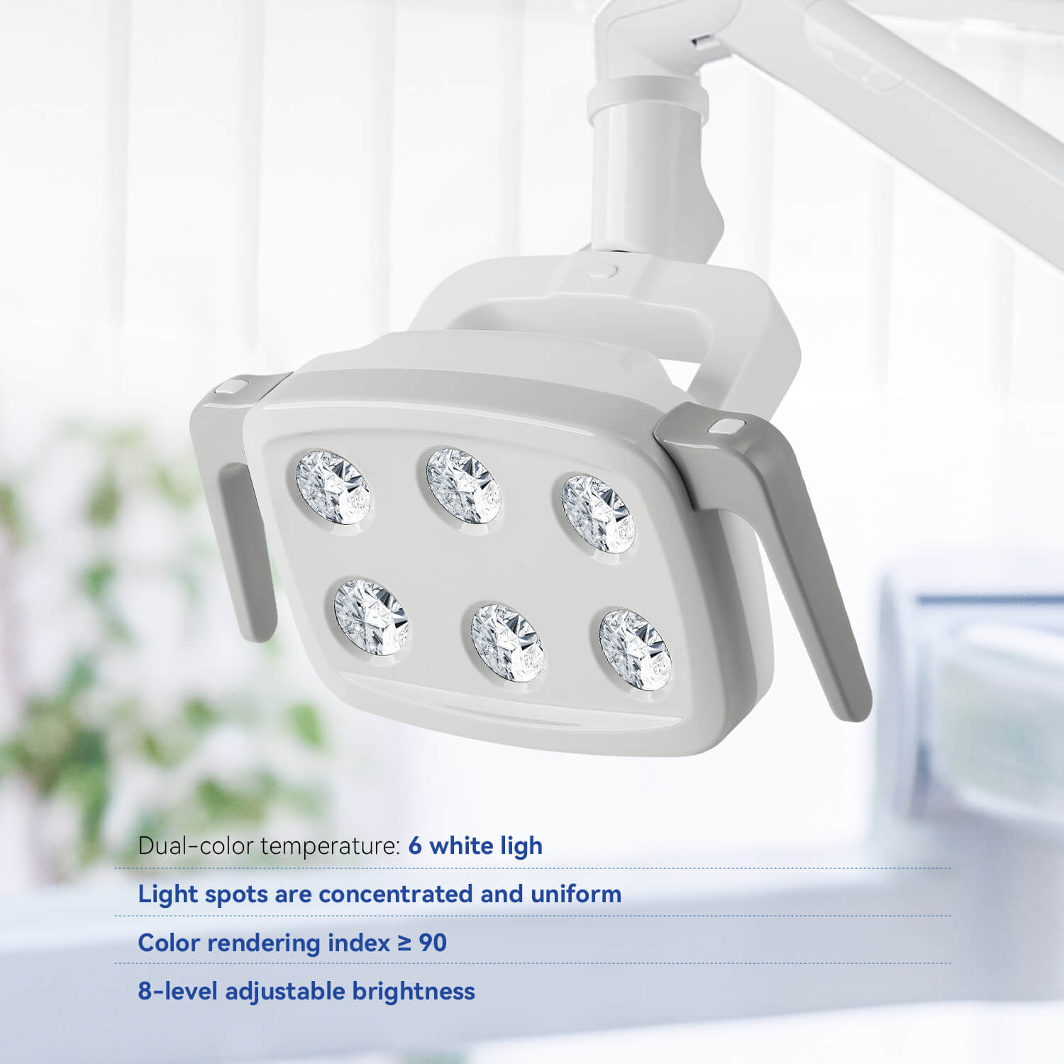 Dental Unit Chair LED Oral Light 9W 6 White Lights - pairaydental.com