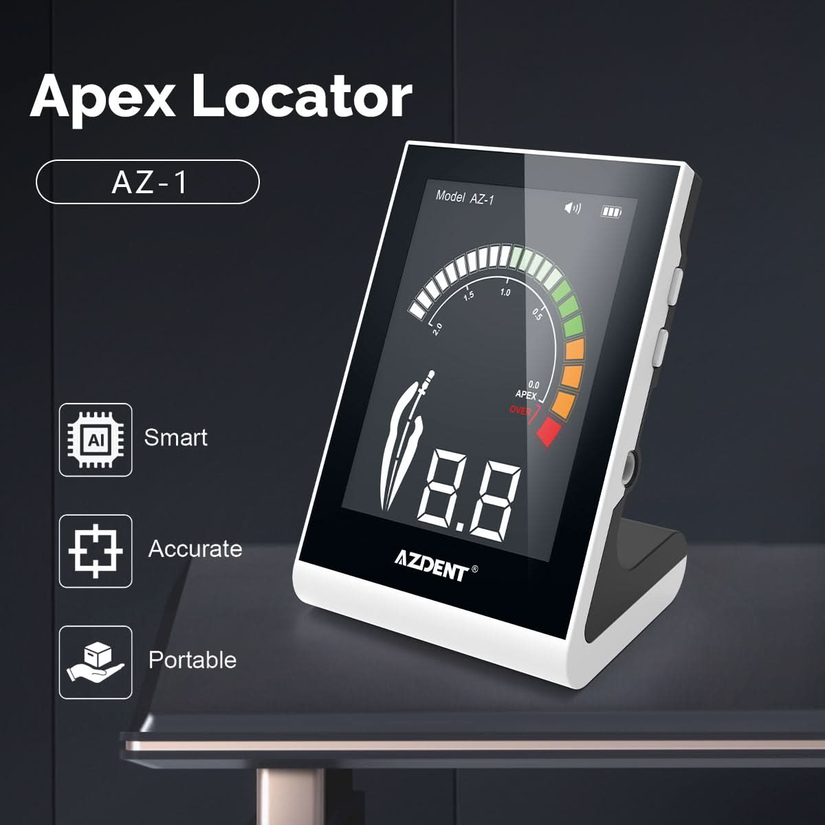 Dental Endo Apex Locator Multi-color Screen Touch Inductive Button - pairaydental.com