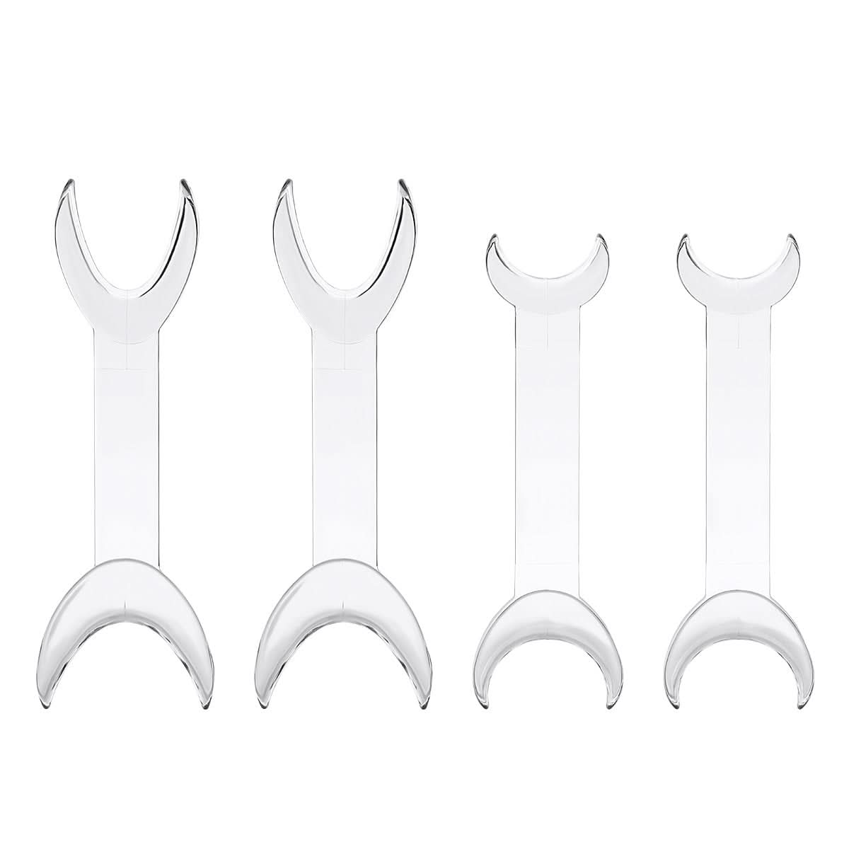 Dental T-Shape Mouth Opener Cheek Retractor Clear 4Pcs/Pack - pairaydental.com
