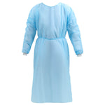 Disposable Isolation Gowns with Knitt Cuffs for Medical Dental Hospital Blue 10pcs/Pack - pairaydental.com