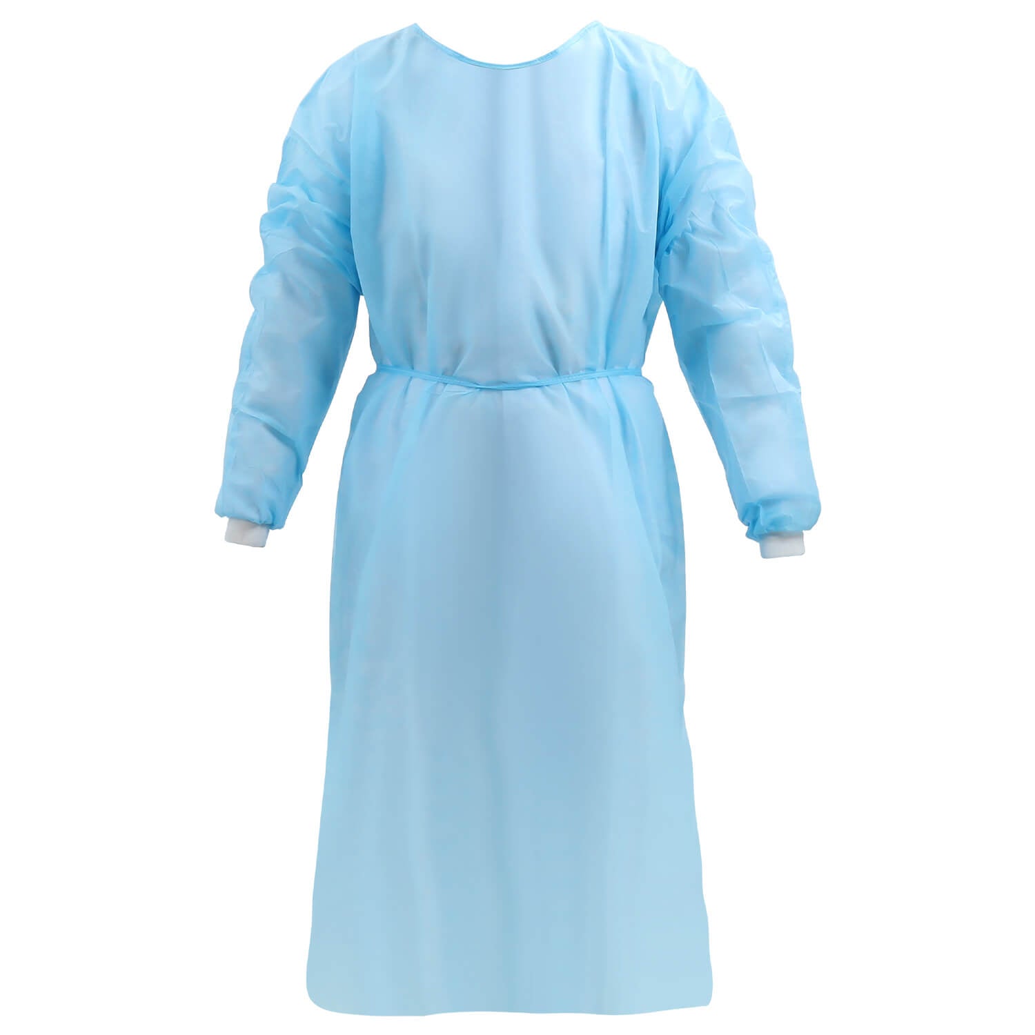 Disposable Isolation Gowns with Knitt Cuffs for Medical Dental Hospital Blue 10pcs/Pack - pairaydental.com