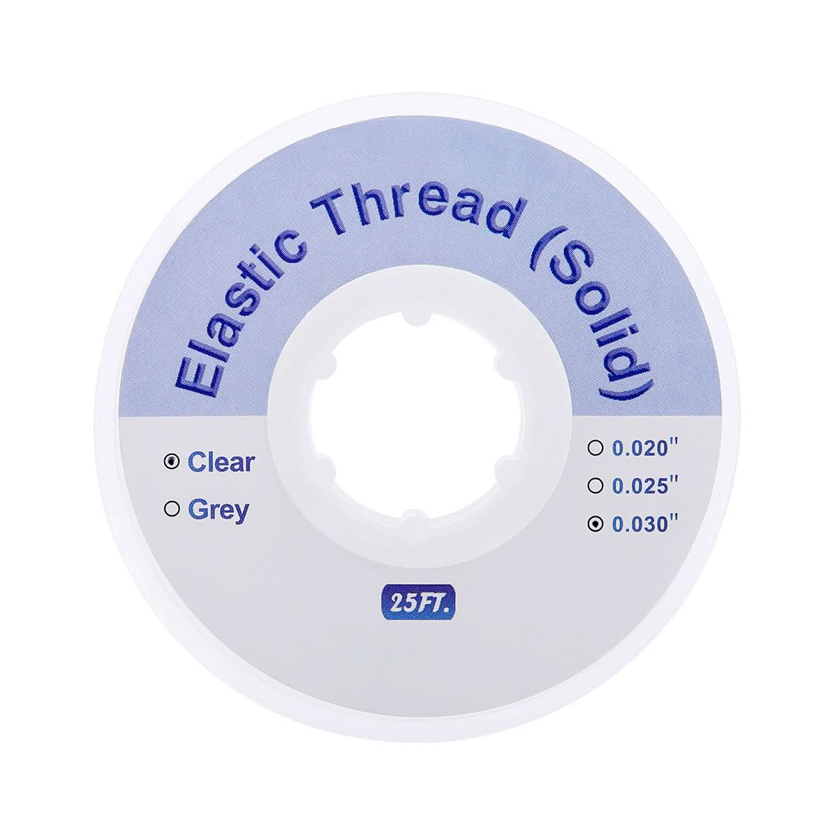 Ortho Elastic Thread Traction Ligature Power Tube Clear 0.030 - pairaydental.com