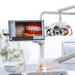 Dental Unit Chair LED Oral Camera Light with LCD Display 6 Lights 10W Dual-Color Adjustable - pairaydental.com