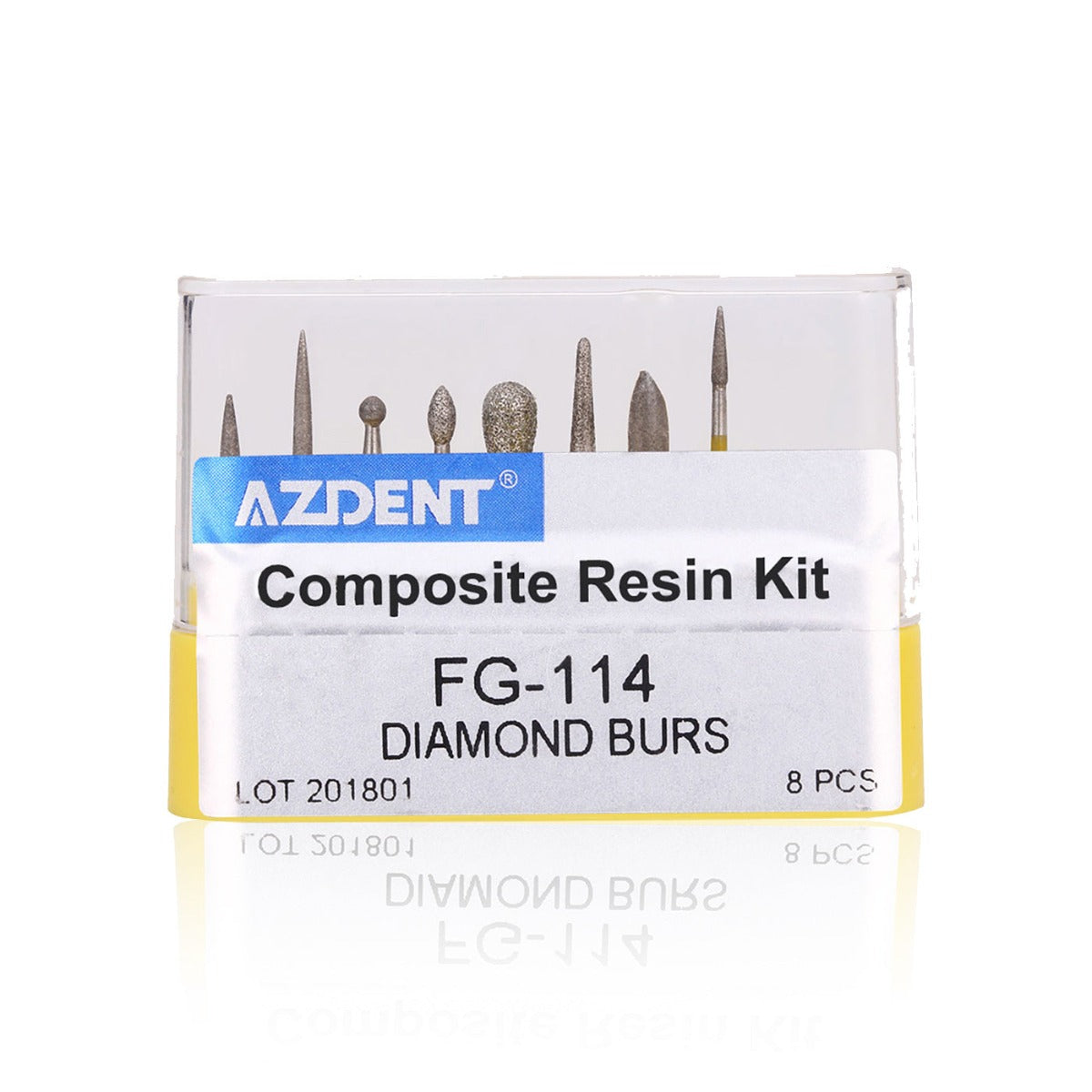 Dental Diamond Bur FG-114 Composite Resin Kit 8pcs/Kit - pairaydental.com