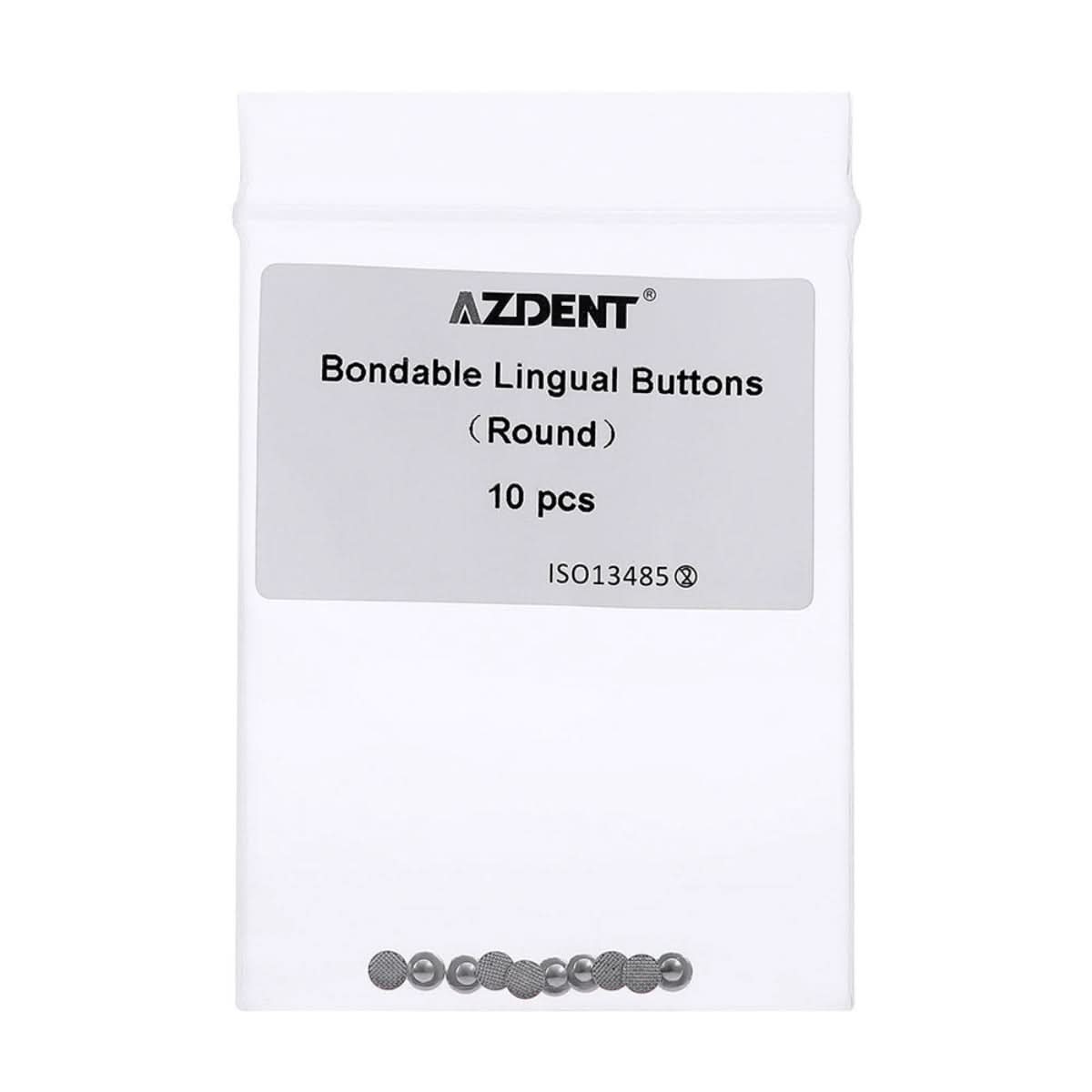 Boonsable Dental Lingual Button Bondable Round Mesh Base 10pcs/Bag