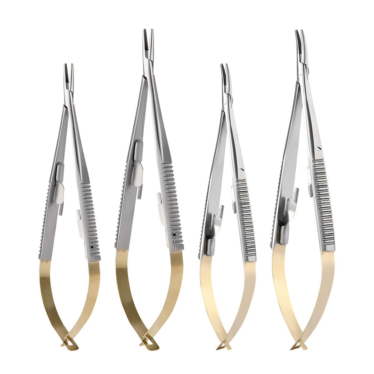 14cm/16cm Dental Forceps Needle Holders Tweezer with Lock Straight/Curved Head - pairaydental.com
