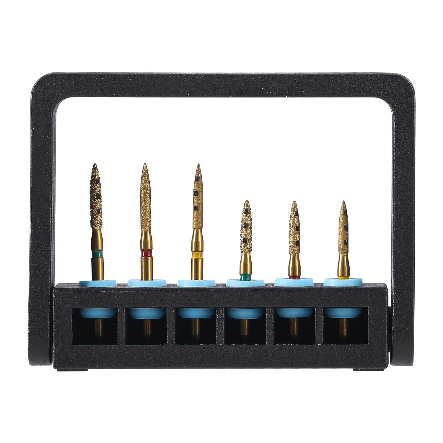 Dental Preparation Diamond Bur Restoration Kit FG 1.6mm for Anterior Premolar Teeth 6pcs/Kit- pairaydental.com
