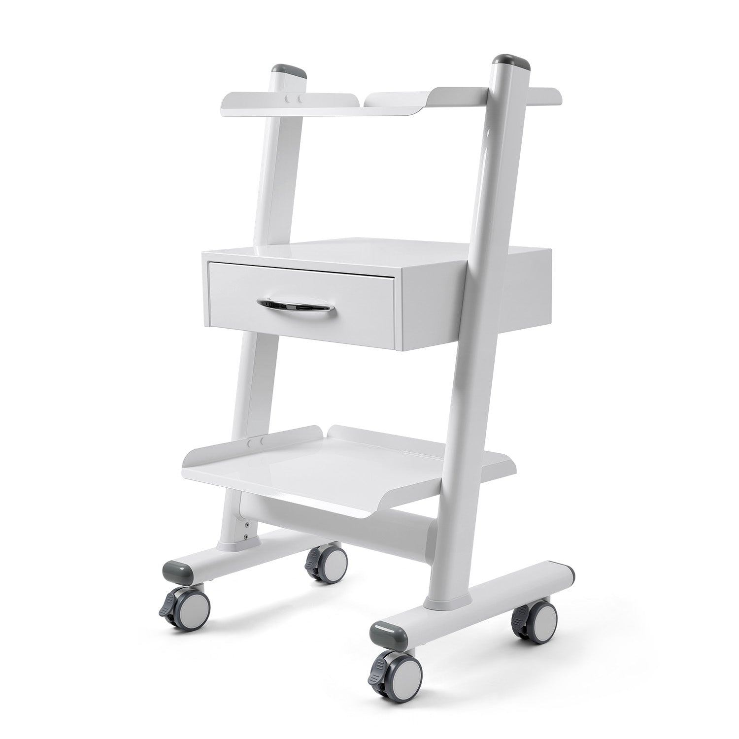 Dental Medical Mobile 3-layer Trolley Metal Built-in Socket Cart - pairaydental.com