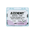Buccal Tube 2nd Molar Bondable Monoblock Non-convertible Roth 0.022 50Sets/Box - pairaydental.com