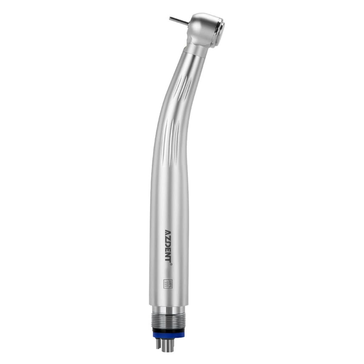 LED High Speed Handpiece 2/4 Hole Torque Head Push Button E-generator Triple Water Spray Ceramic Bearings - pairaydental.com
