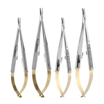 Castroviejo Needle Holder with Lock Straight/Curved Head 14cm/16cm - pairaydental.com