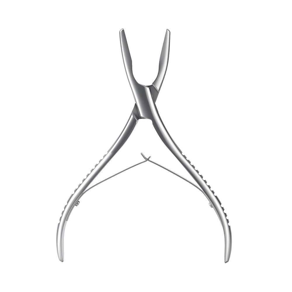 Dental Bone Rongeur Forceps Curved Stainless Steel 16cm (6.3") - pairaydental.com