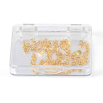 Dental Orthodontic Lingual Button Chain Monoblock Golden Round Mesh Base 10Pcs/Box - pairaydental.com