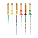 Dental Rotary Engine Super Files Rainbow NiTi Files Thermal Activation 25mm 6pcs/Pack - pairaydental.com