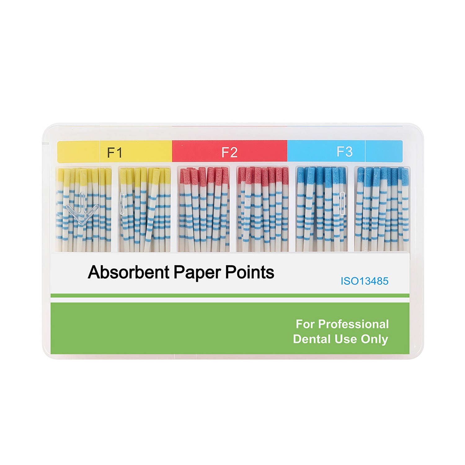 Absorbent Paper Points with Scale F Series Mixed F1 F2 F3 100pcs/Box