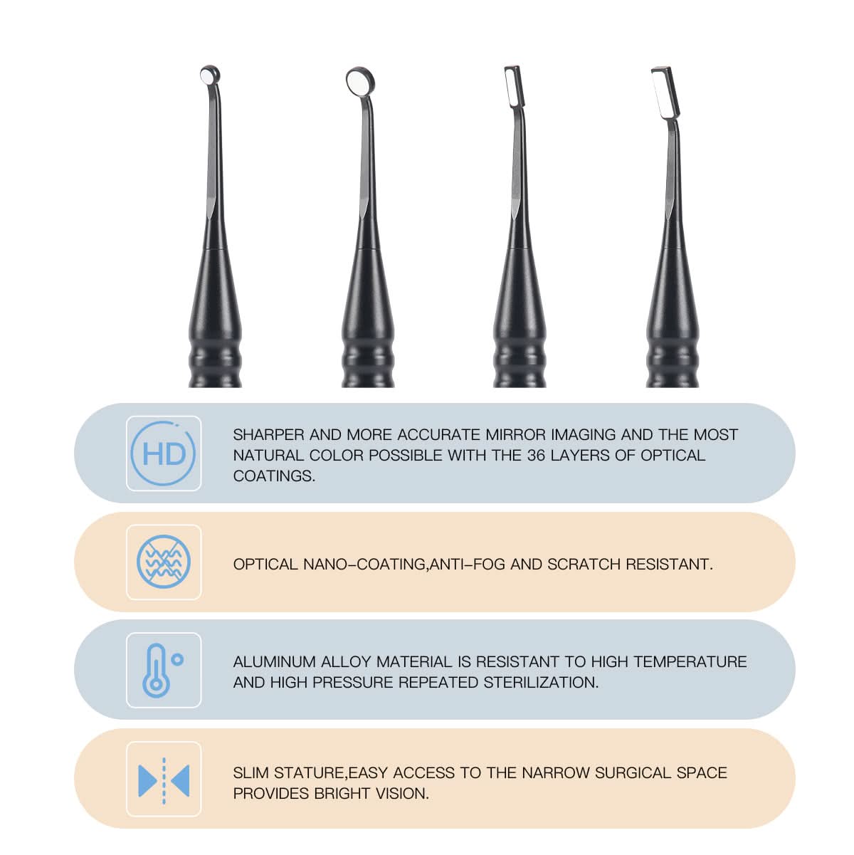 Dental Micro Mirror Sterilizable Reflector Odontoscope - pairaydental.com