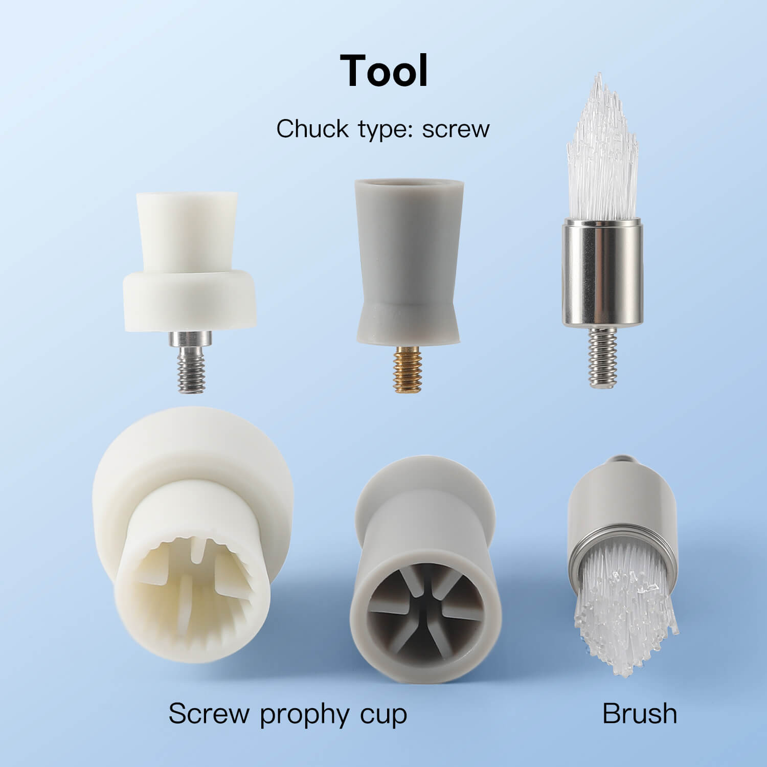 Dental Mini-Head 4:1 Screw-in Prophy Contra Angle Handpiece for Screw Prophy Cups/Brushes - pairaydental.com