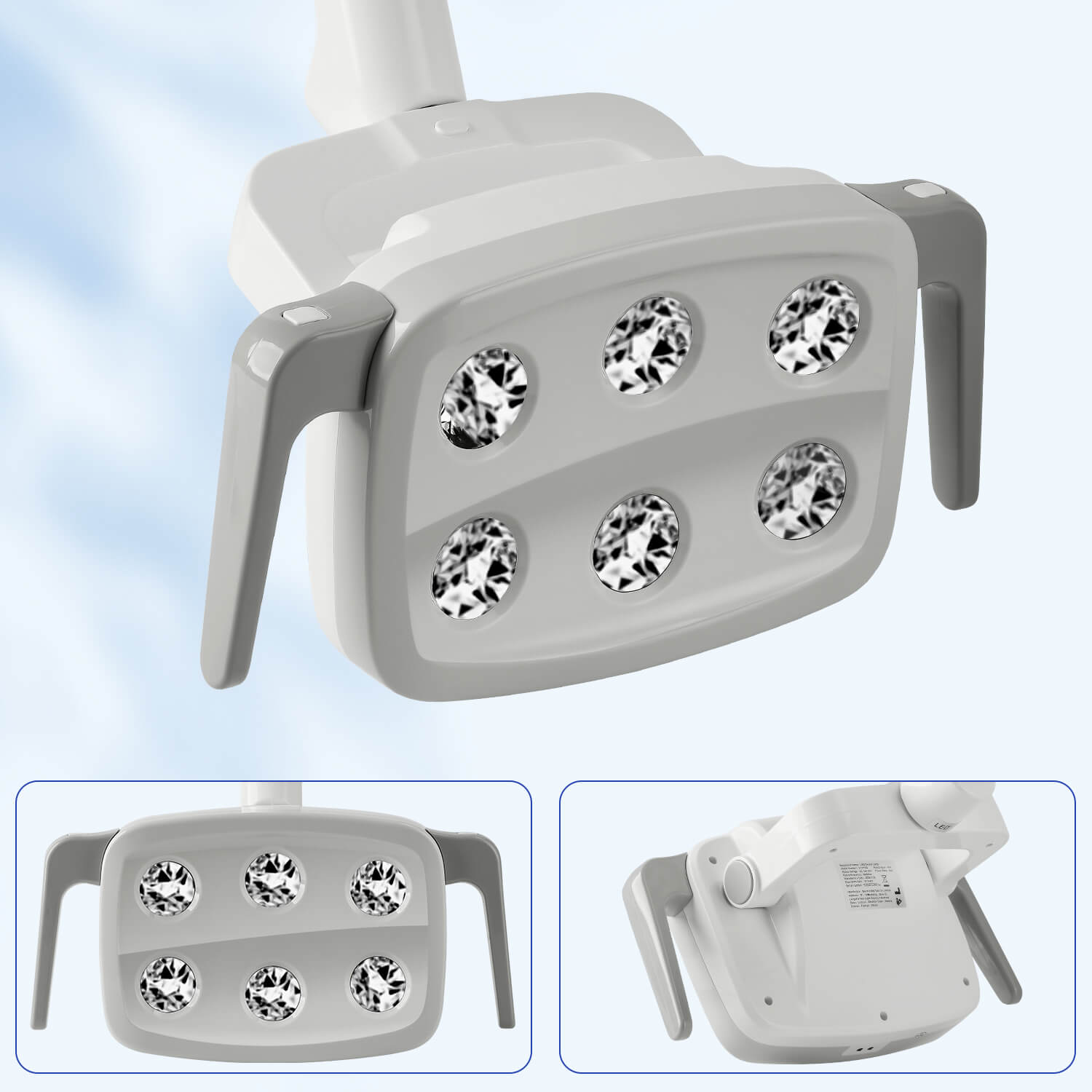 Dental Unit Chair LED Oral Light 9W 6 White Lights - pairaydental.com