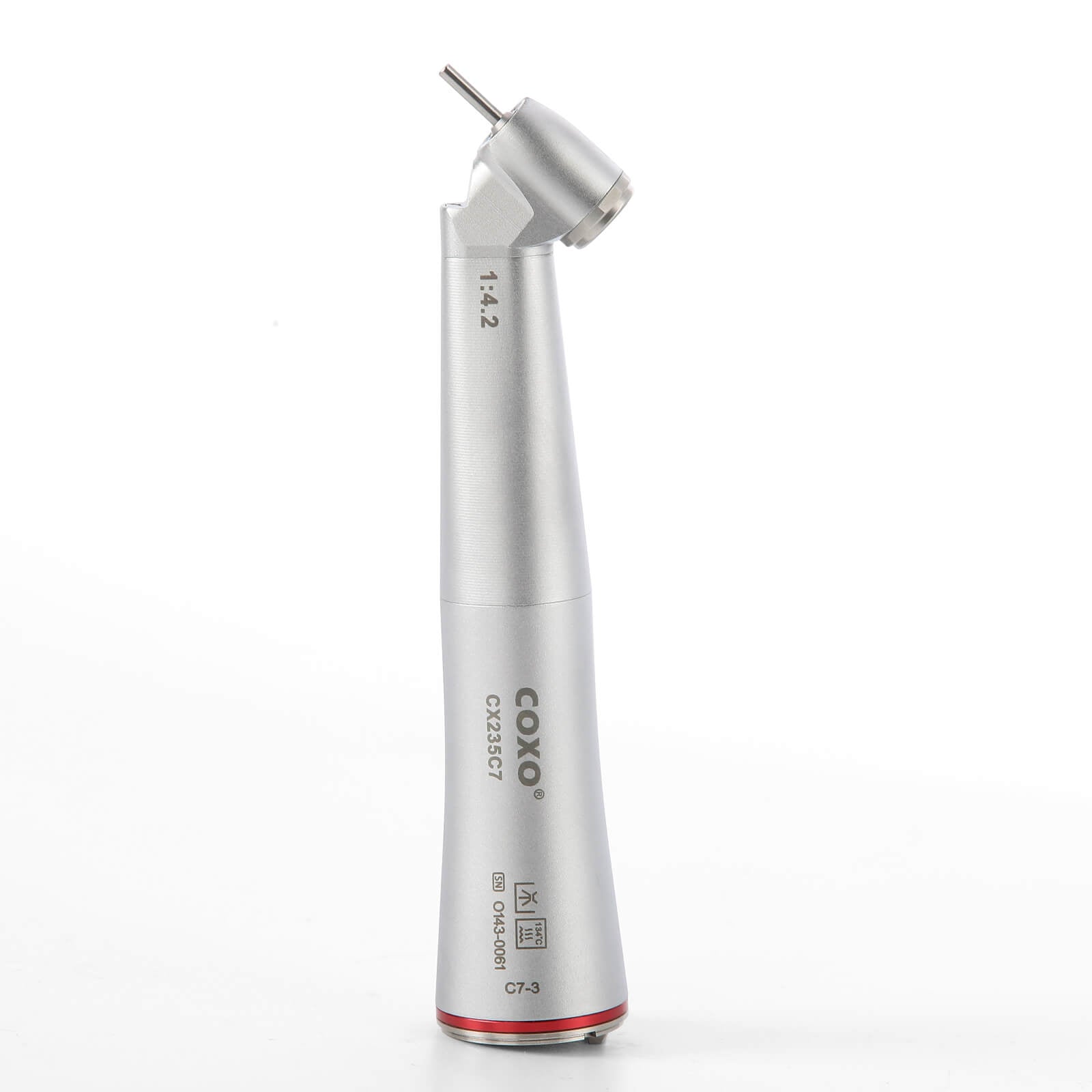 COXO CX235C7 45° Electric Handpiece 1:4.2 Contra Angle Fiber Optic Internal Water #C7-3 - pairaydental.com