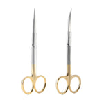 Dental Surgical SuperCut Serrated Scissors Straight/Curved Gold Handle Stainless Steel 13cm(5.11") - pairaydental.com