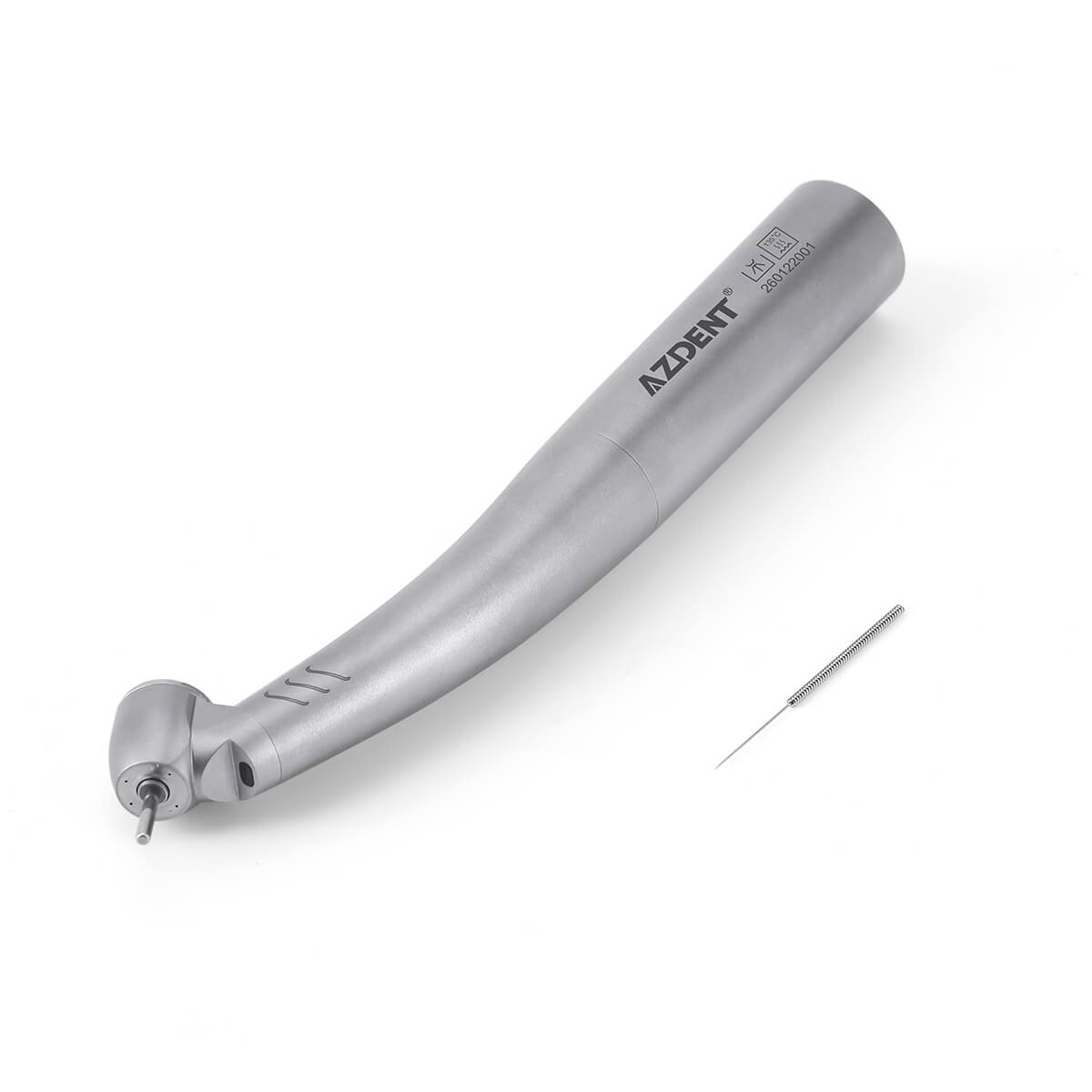 LED Fiber Optic 45° High Speed Handpiece Titanium Four Water Spray Push Button & 4/6 Holes Quick Coupler - pairaydental.com