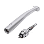 LED Fiber Optic High Speed Handpiece Three Water Spray Standard Head Push Button 4/6 Holes Quick Coupler - pairaydental.com