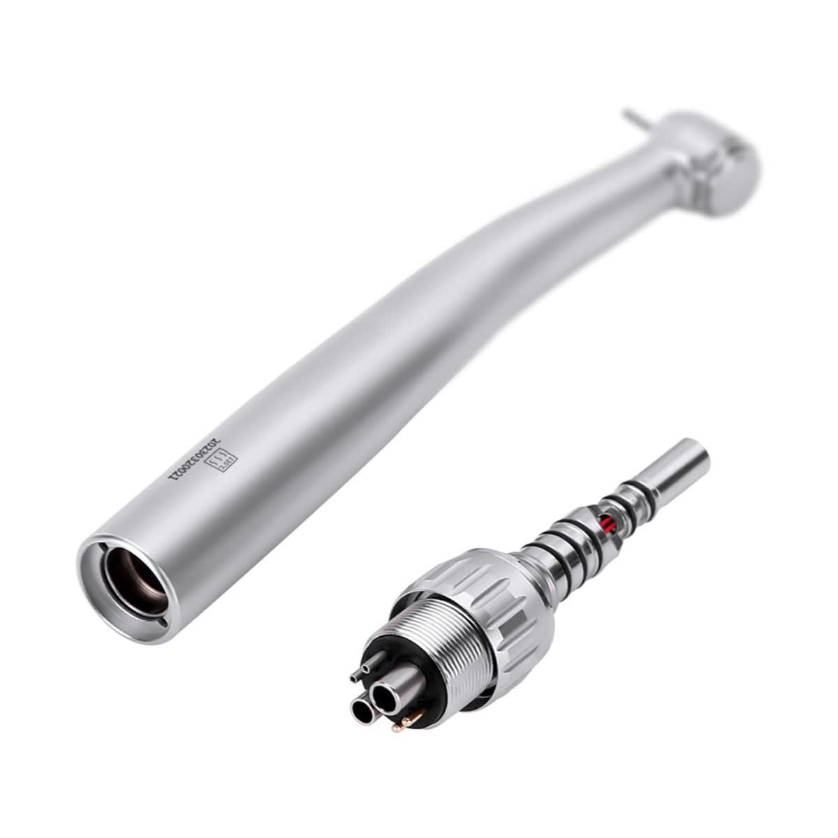 LED Fiber Optic High Speed Handpiece Three Water Spray Standard Head Push Button 4/6 Holes Quick Coupler - pairaydental.com