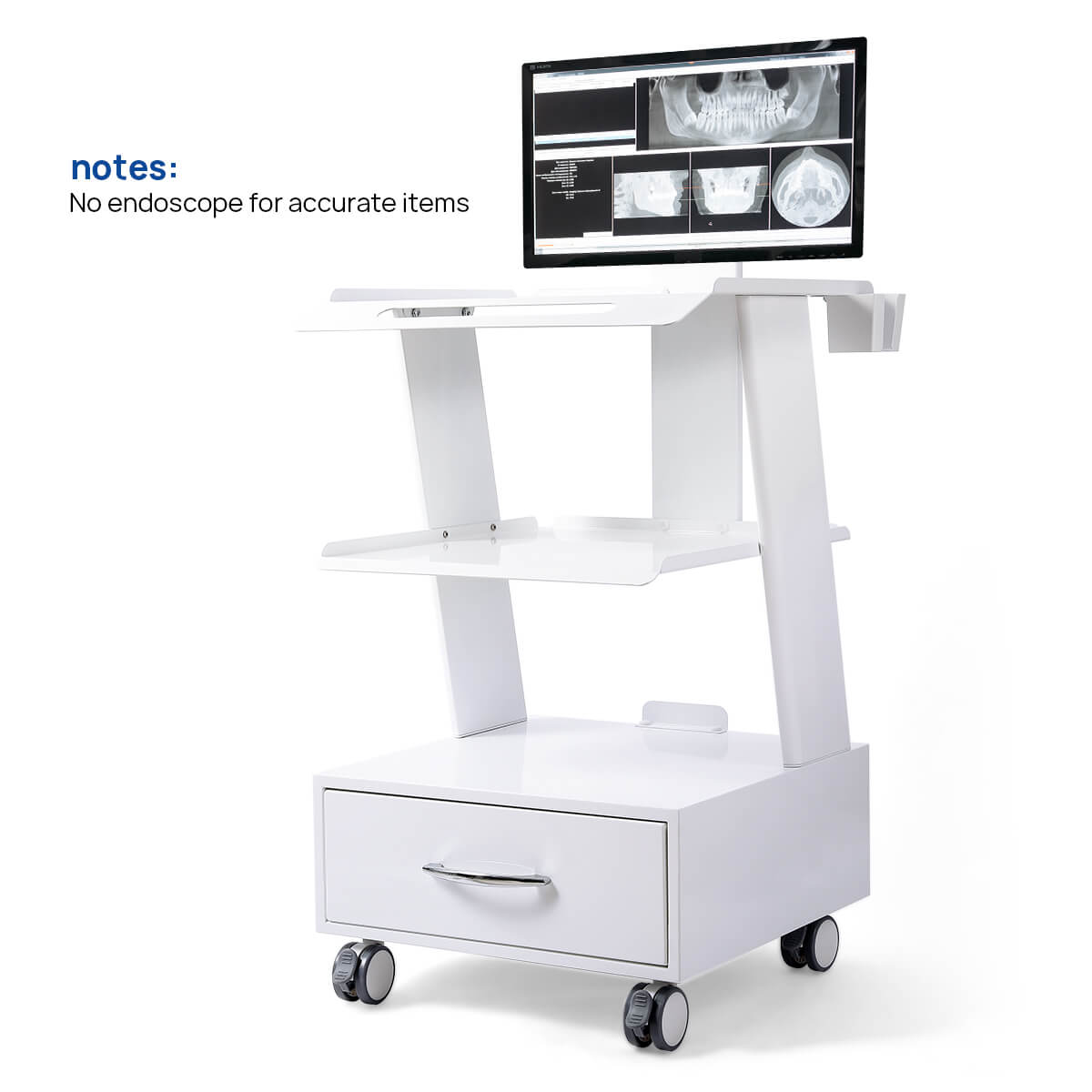 Dental Mobile Rolling Cart K2 Mouth Sweeping Trolley with Socket - pairaydental.com
