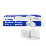 Disposable Dental Gauze Pads Non-Woven Sponge 4-Ply Non-Sterile 3 Sizes 200pcs/Box - pairaydental.com