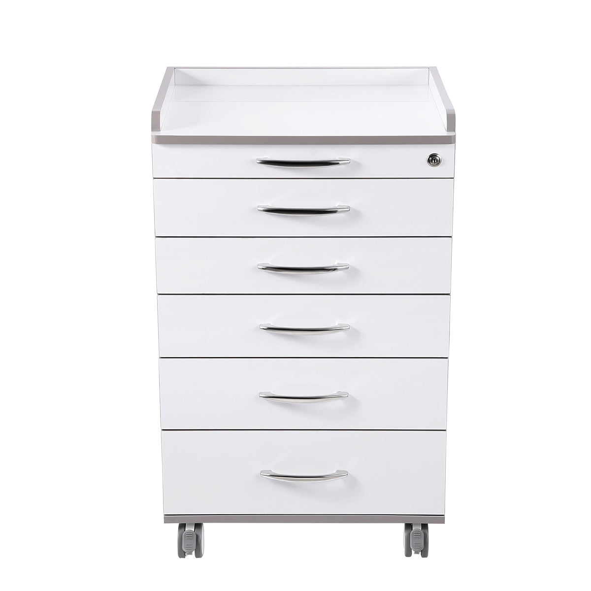 Dental Mobile Cabinet Cart NW-P4 Rolling Storage Trolley Five Drawers - pairaydental.com 