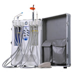 Portable Dental Unit with Air Compressor Curing Light Ultrasonic Scaler 4 Holes - pairaydental.com