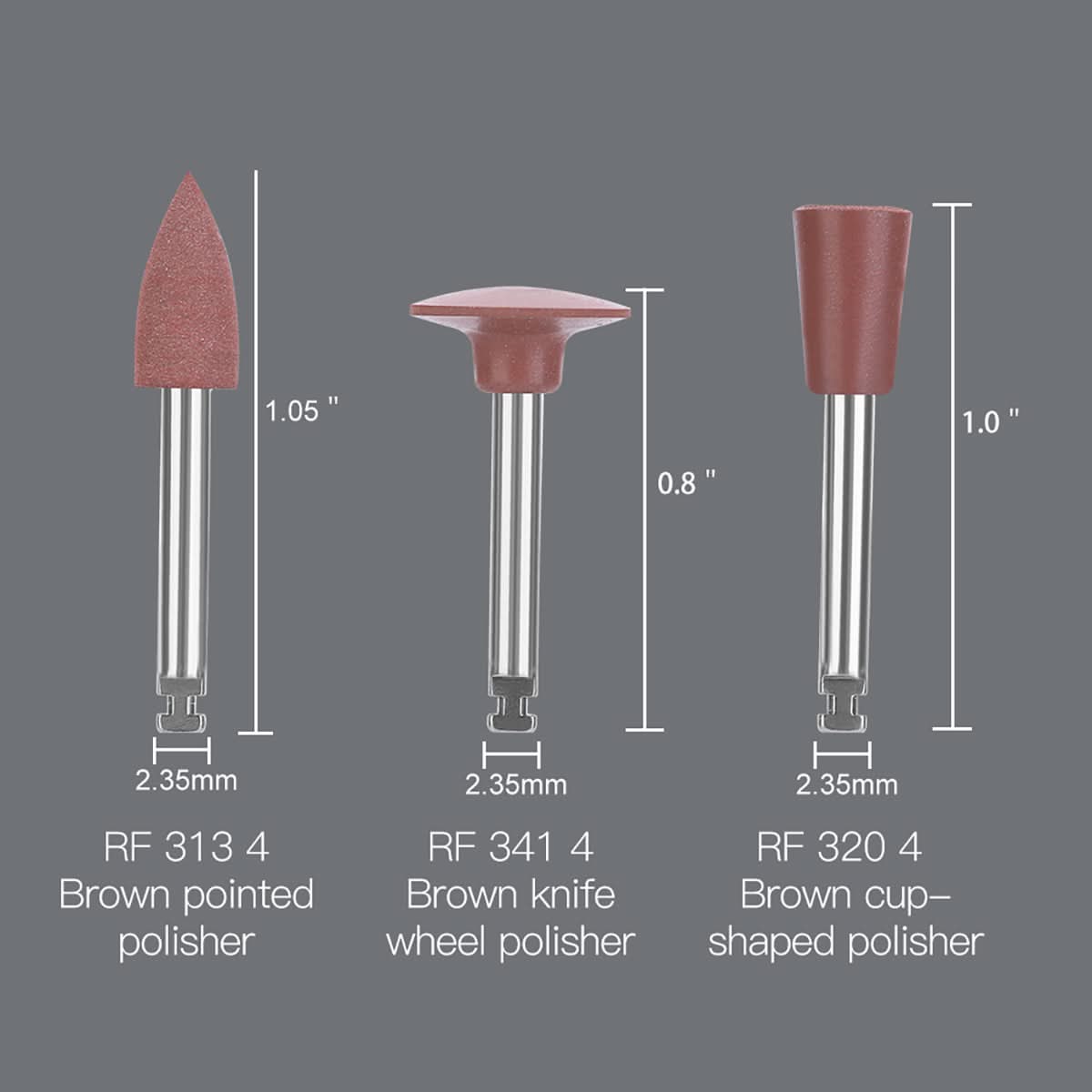 Dental Diamond Burs Polishing Kits SG1201(RA 0109) 9pcs/Box - pairaydental.com