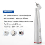 COXO CX235C7 45° Electric Handpiece 1:4.2 Contra Angle Fiber Optic Internal Water #C7-3 - pairaydental.com