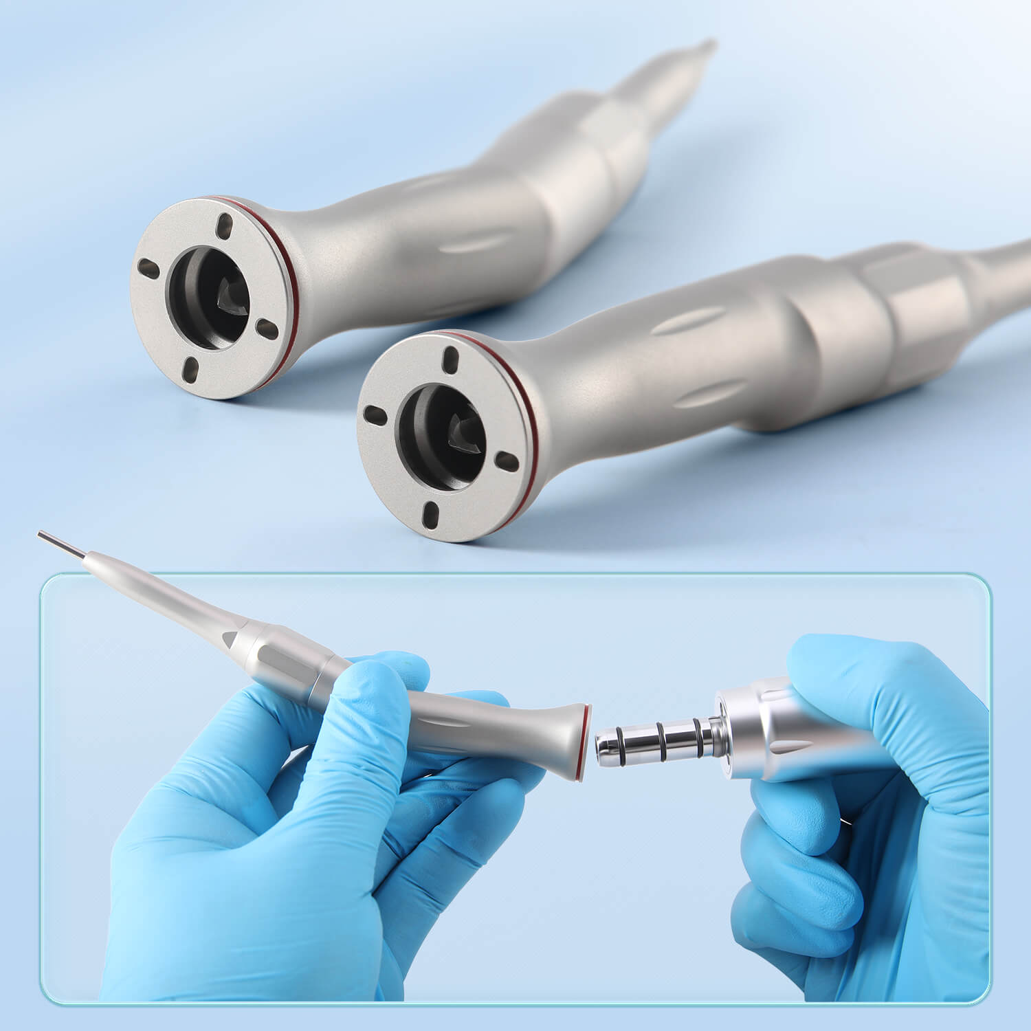 Dental 1:2 Surgical Osteotomy Low Speed 20° Contra Angle /Straight Handpiece External Water Spray - pairaydental.com