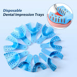 Dental Impression Trays Perforated & Autoclavable Plastic 12 Pcs/Bag 10 Sizes Available - pairaydental.com