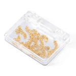 Dental Orthodontic Lingual Button Chain Monoblock Golden Round Mesh Base 10Pcs/Box - pairaydental.com