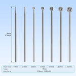 Dental Surgical HP Round Carbide Burs 70mm Head Sizes #1-7 for Oral Surgery & Bone Trimming 1Pc/Box - pairaydental.com