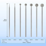 Dental Surgical HP Round Diamond Burs 70mm Head Sizes #1-7 for Oral Surgery & Bone Trimming 1Pc/Box - pairaydental.com