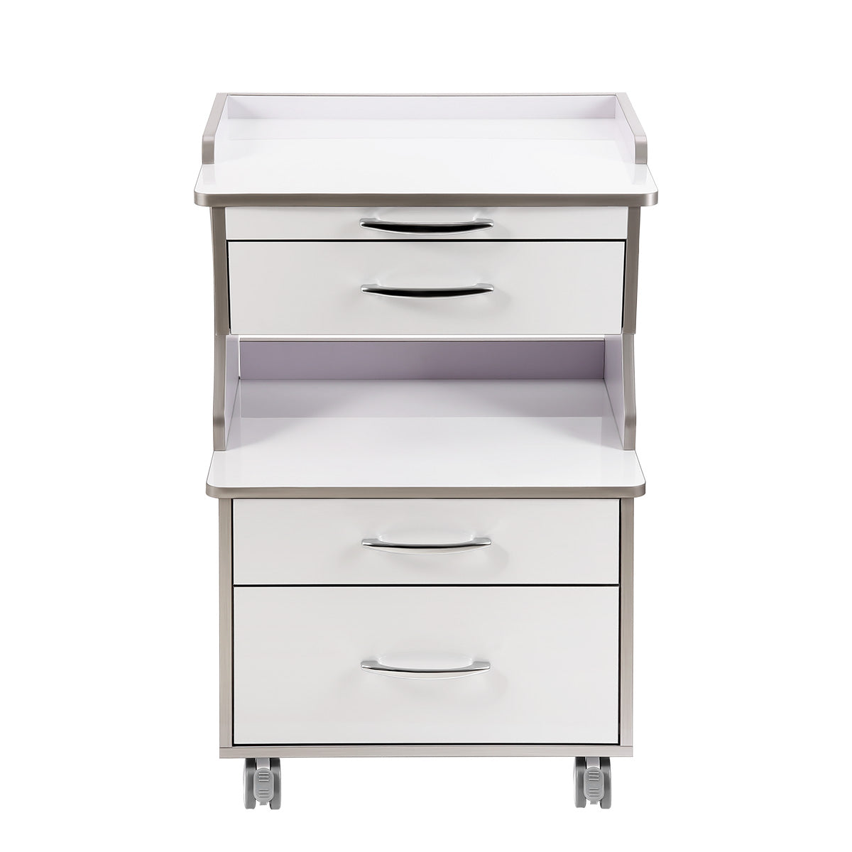 Dental Mobile Cabinet Cart G15 Rolling Storage Trolley Three Drawers with Socket - pairaydental.com 