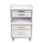 Dental Mobile Cabinet Cart G15 Rolling Storage Trolley Three Drawers with Socket - pairaydental.com 
