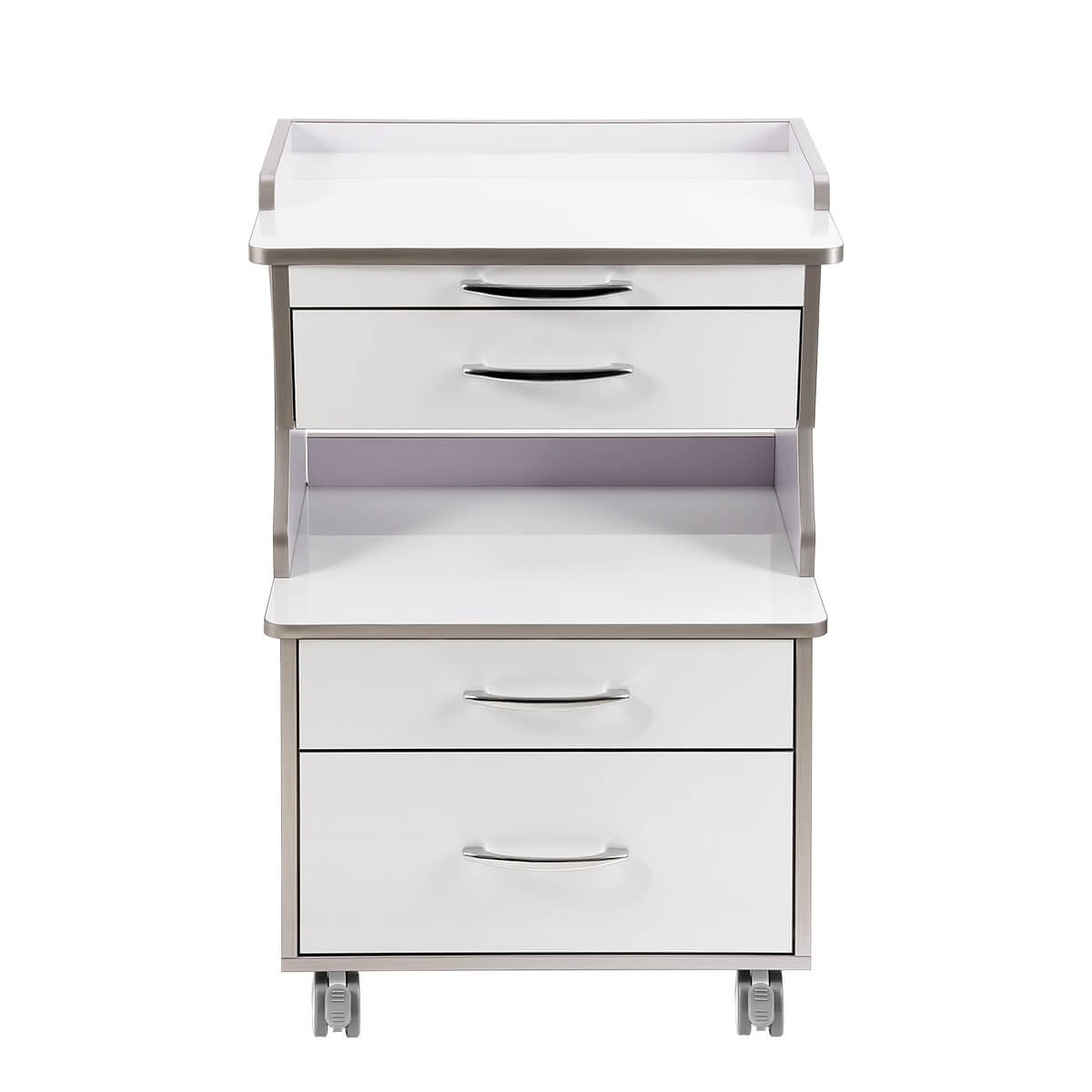 Dental Mobile Cabinet Cart G15 Rolling Storage Trolley Three Drawers with Socket - pairaydental.com 