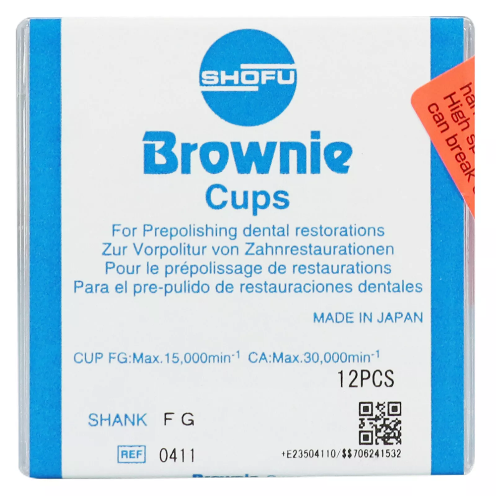 Shofu Brownie Greenie Polishers/Cups/Mini-points 12pcs/pk