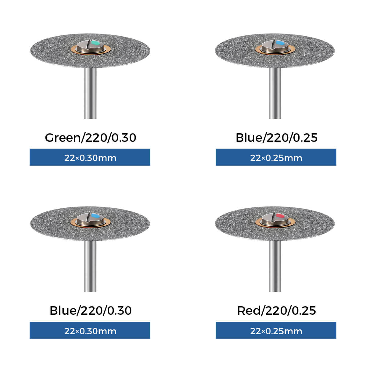 Dental Lab Sintered Zirconia Diamond Disc HP2.35mm 1pc/Box - pairaydental.com