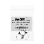 Orthodontic Buccal Tube Band 1st 35#-40+# Roth 0.022 U3/L2 4pcs/Kit - pairaydental.com